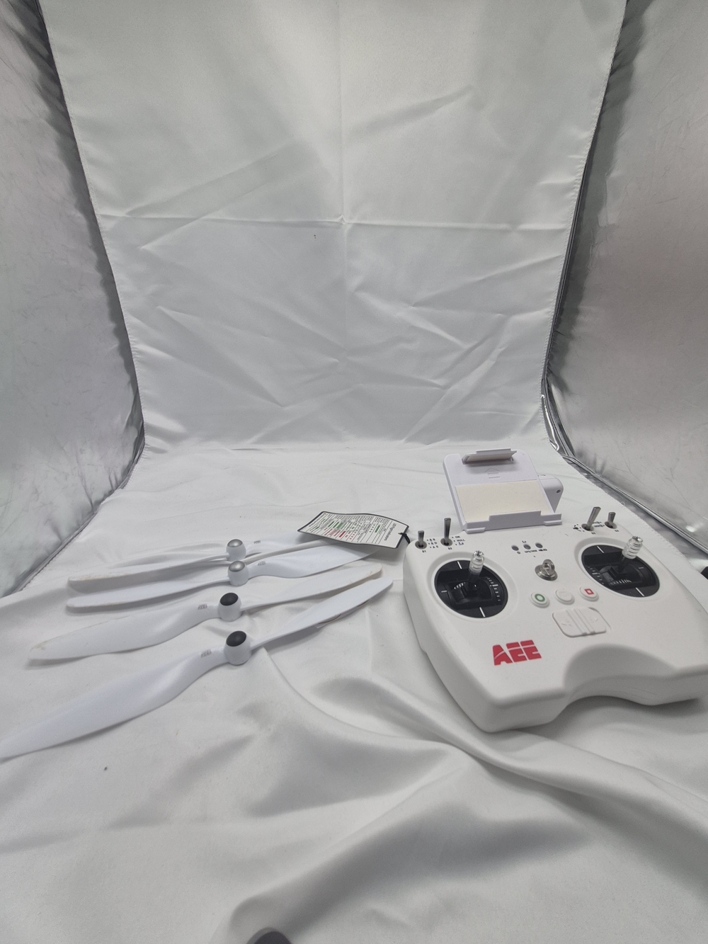 American Eagle Outfitters White Drone Remote Controller with Spare Propellers